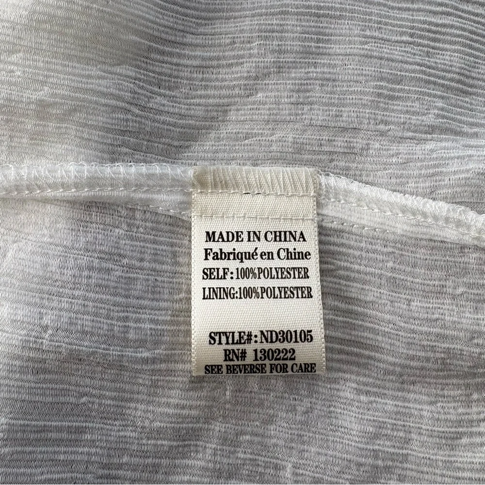 Talulah White Smocked Maxi Dress Shoulder Ties, Sz L - Picture 13 of 14